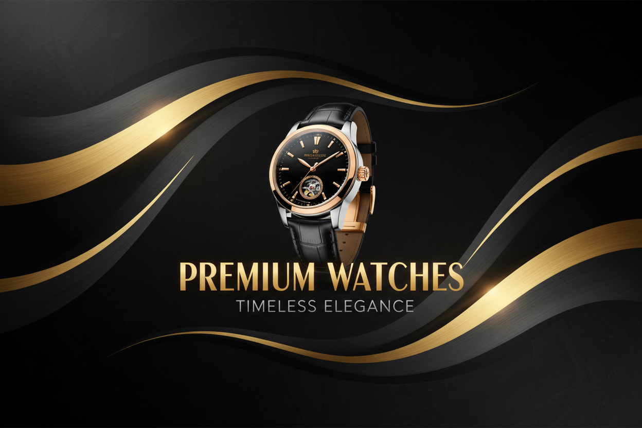 Premium Watches Luxury Banner