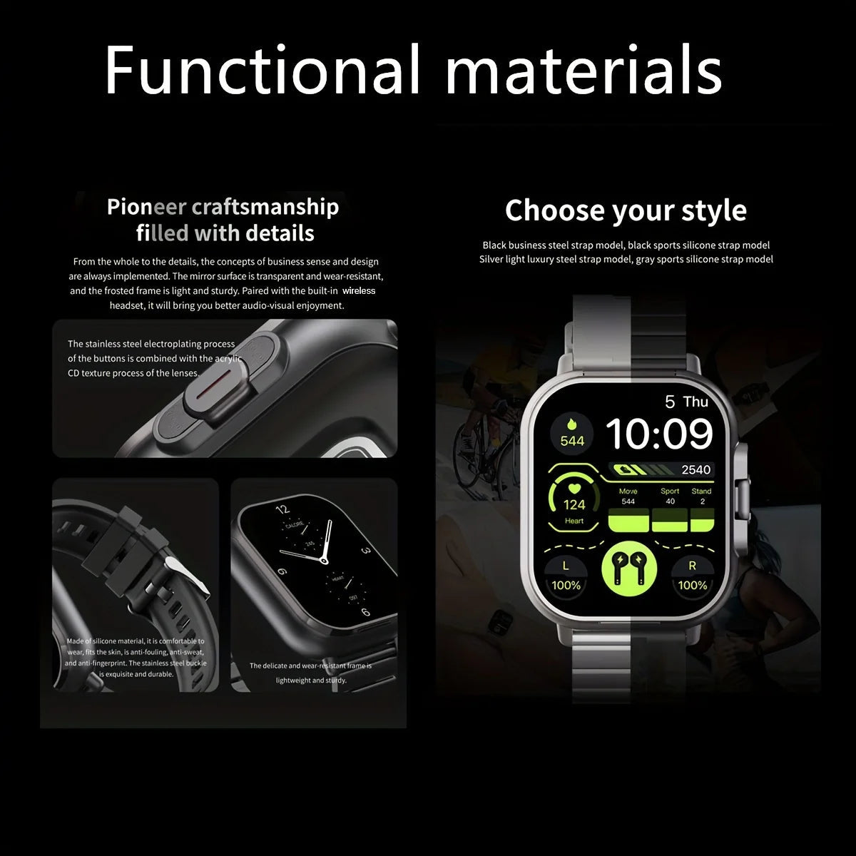 Smartwatch with Wireless Earbuds  UAE  KSA